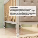 Ver mais imagens de Quarto de Bebê Gr Cômoda Berço 3EM1 Capitonê MDF Maya Provençal Yescasa Bege/Off White/Amêndoa/Areia