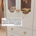 Ver imagem 7 de Quarto de Bebê Gr Cômoda Berço 3EM1 Capitonê MDF Maya Provençal Yescasa Bege/Off White/Amêndoa/Areia