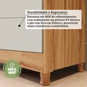 Ver imagem 6 de Quarto de Bebê Gr Cômoda Berço 3EM1 Capitonê MDF Maya Provençal Yescasa Bege/Off White/Amêndoa/Areia
