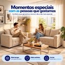 Ver imagem 7 de Conjunto Sofá Belo 3 e 2 Lugares Linho - Bege