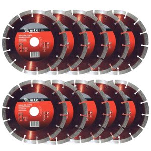 Kit Disco de Corte Diamantado Turbo 110x20mm 10 Unidades MTX