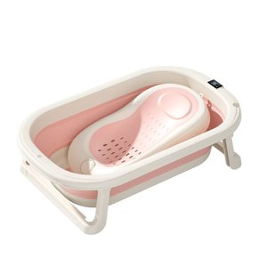 Banheira de Bebê Dobrável Pequena Vesi 28 L - Salmão