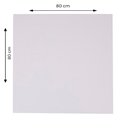 Ver imagem 5 de Mesa Zeta em Ferro Preto 75 cm (Altura) com Tampo em MDP Quadrado 80 cm Branco