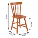 Ver imagem 2 de Mesa de Jantar 102lb e 06 Cadeiras 150lb Mel Brilho Piratini