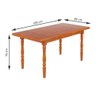 Mesa de Jantar 102lb e 06 Cadeiras 150lb Mel Brilho Piratini - 3