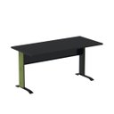 Ver imagem 2 de Escrivaninha em Madeira150cm X M150/70at Aretto 150cm Industrial Preto E Verde Miró