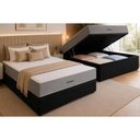 Ver imagem 1 de Cama Box Baú Crc Casal +Colchão Molas Super Pocket Venno Ortobom 138x188
