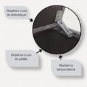 Ver imagem 5 de Articulação Dobradiça C/ Mola P/ Tampa de Baú - Kit 5 Pares