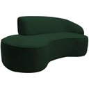Ver imagem 3 de Sofá Curvo 02 Lugares 150cm Eron Braço Esquerdo Veludo Verde - Nexta Casa