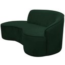 Ver imagem 4 de Sofá Curvo 02 Lugares 150cm Eron Braço Esquerdo Veludo Verde - Nexta Casa