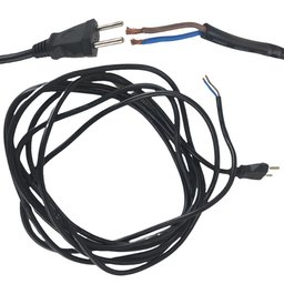 Cabo Fio Tomada 5 Metros 2x1.5 Mm Dois Pinos Cabinho Cobre Instalaçao Comercial Residencial Industri - 1