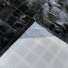 Tapete De Couro preto tingido 2,50x3,50 com bordas - 3