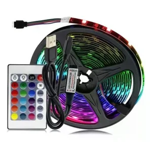 Fita Led Rgb Aaatop 5050 5v Usb 3 M Ip65 C/ Controlador