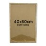 Moldura para Quadro Decorativo 40x60cm com Vidro - Várias Cores - 4