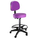 Ver imagem 1 de Cadeira Mocho Secretária Giratório Estética Massagista e Tatuador