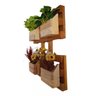 Porta Vasos Parede Floreira Jardim Madeira Maciça Cambará - 3