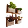 Porta Vasos Parede Floreira Jardim Madeira Maciça Cambará - 2