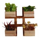 Ver imagem 1 de Porta Vasos Parede Floreira Jardim Madeira Maciça Cambará