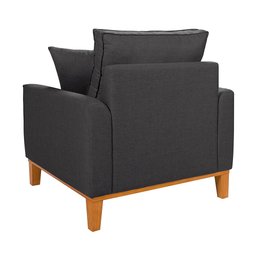 Poltrona Luxo Beny Decorativa Sala Recepção Living Linho - 5