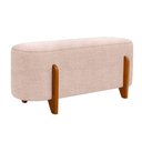 Ver imagem 1 de Puff Recamier Organico Imperial 100 cm Linho Rose Impo