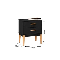 Mesa Cabeceira Infantil LE 6007 c/ 2 Gavetas Branco - Movelbento - 2