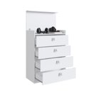Ver imagem 5 de Cômoda 4 Gavetas com Gabinete Oculto Lock Branco