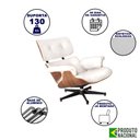 Ver imagem 2 de Poltrona Anatômica Charles Eames Courino Branco