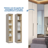 Guarda Roupa Casal Modulado 6 Peças Elegance com Espelho - 16