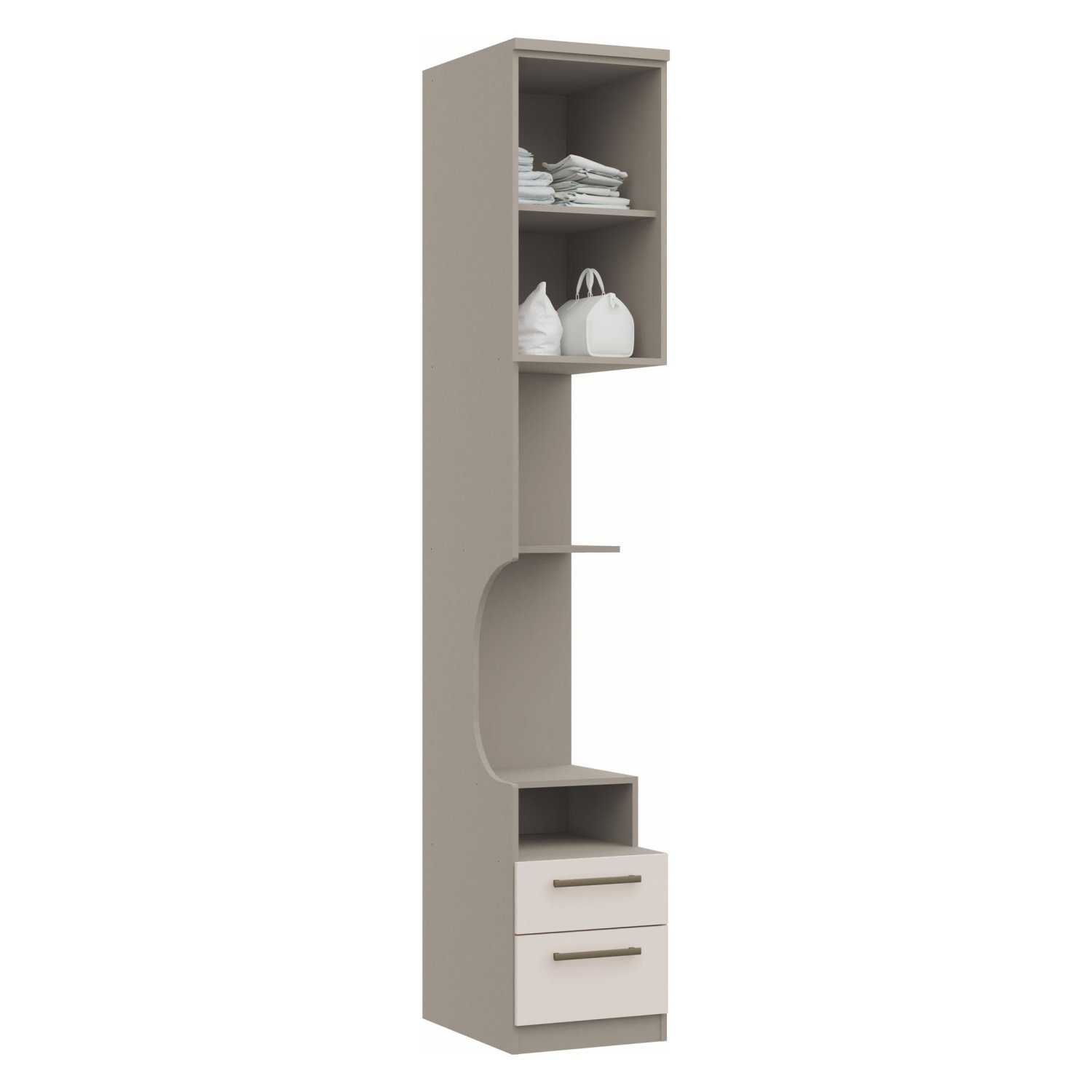 Guarda Roupa Casal Modulado 6 Peças Elegance com Espelho - 15