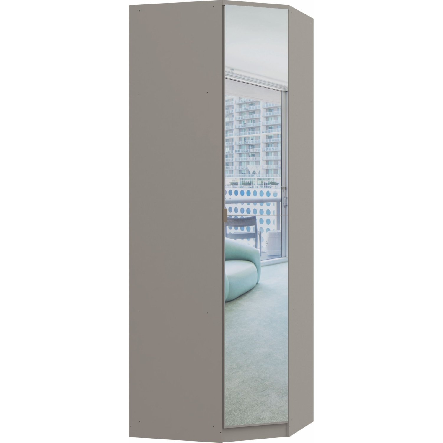 Guarda Roupa Casal Modulado 6 Peças Elegance com Espelho - 11