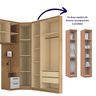  Guarda Roupa Casal Modulado 6 Peças Elegance - 15