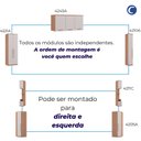 Ver imagem 5 de  Guarda Roupa Casal Modulado 6 Peças Elegance