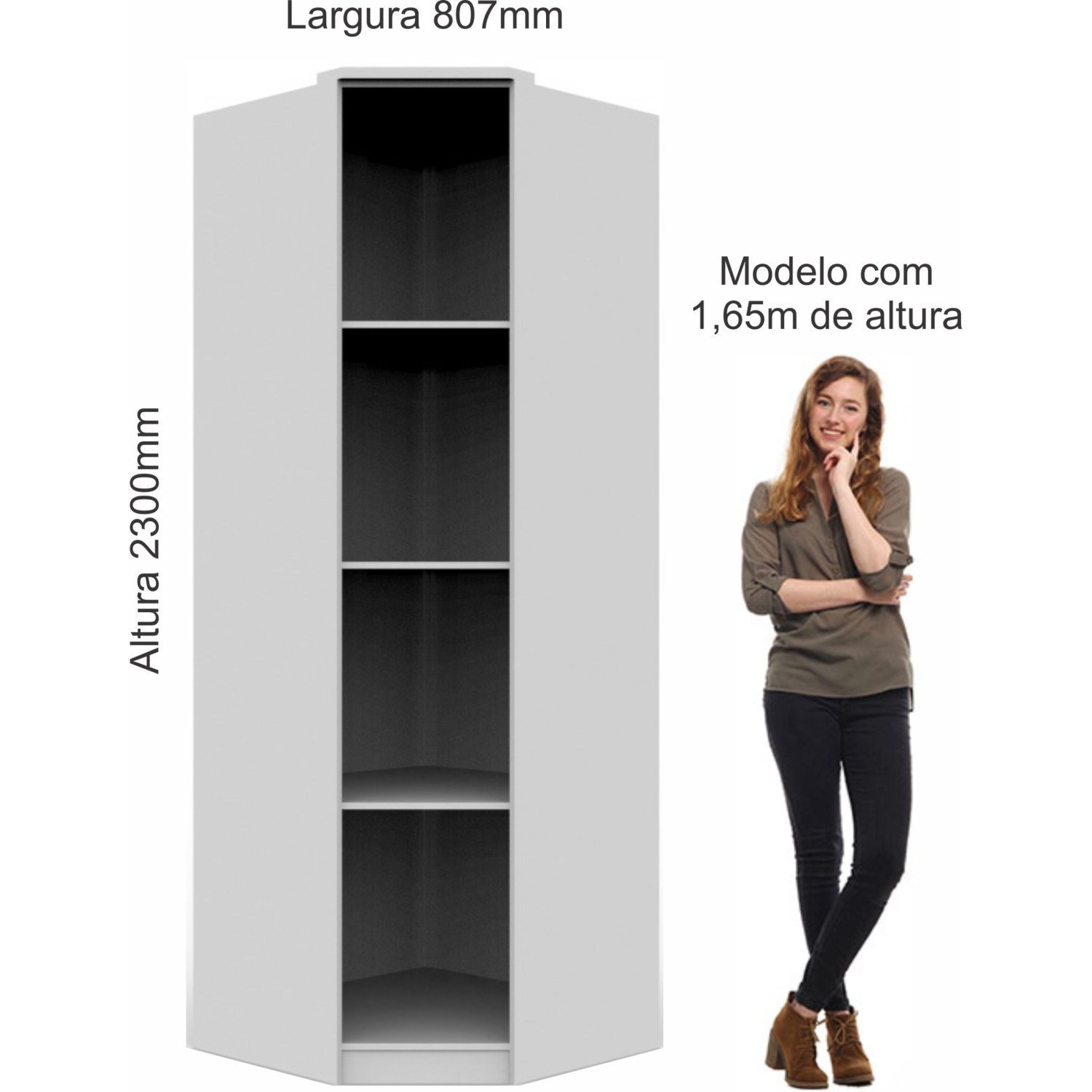  Guarda Roupa Casal Modulado 6 Peças Elegance - 13
