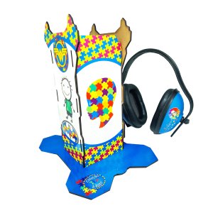 Kit 4 Abafadores de Ruído para Sala de Silêncio em Escolas