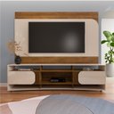 Ver imagem 1 de Rack com Painel para TV até 86 Polegadas MDF 220CMX198CM Porto Marrom