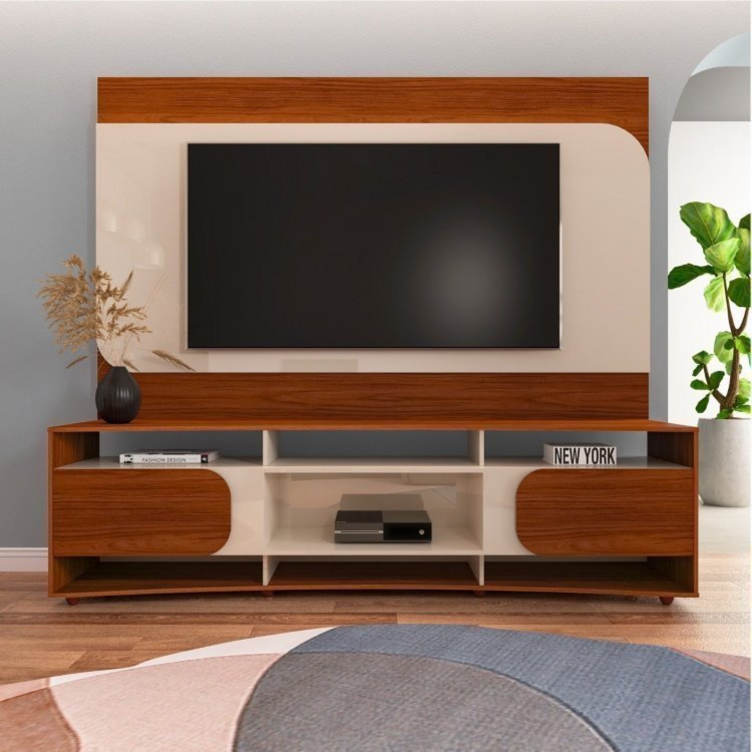 Rack com Painel para Tv até 86 Polegadas Porto - 1