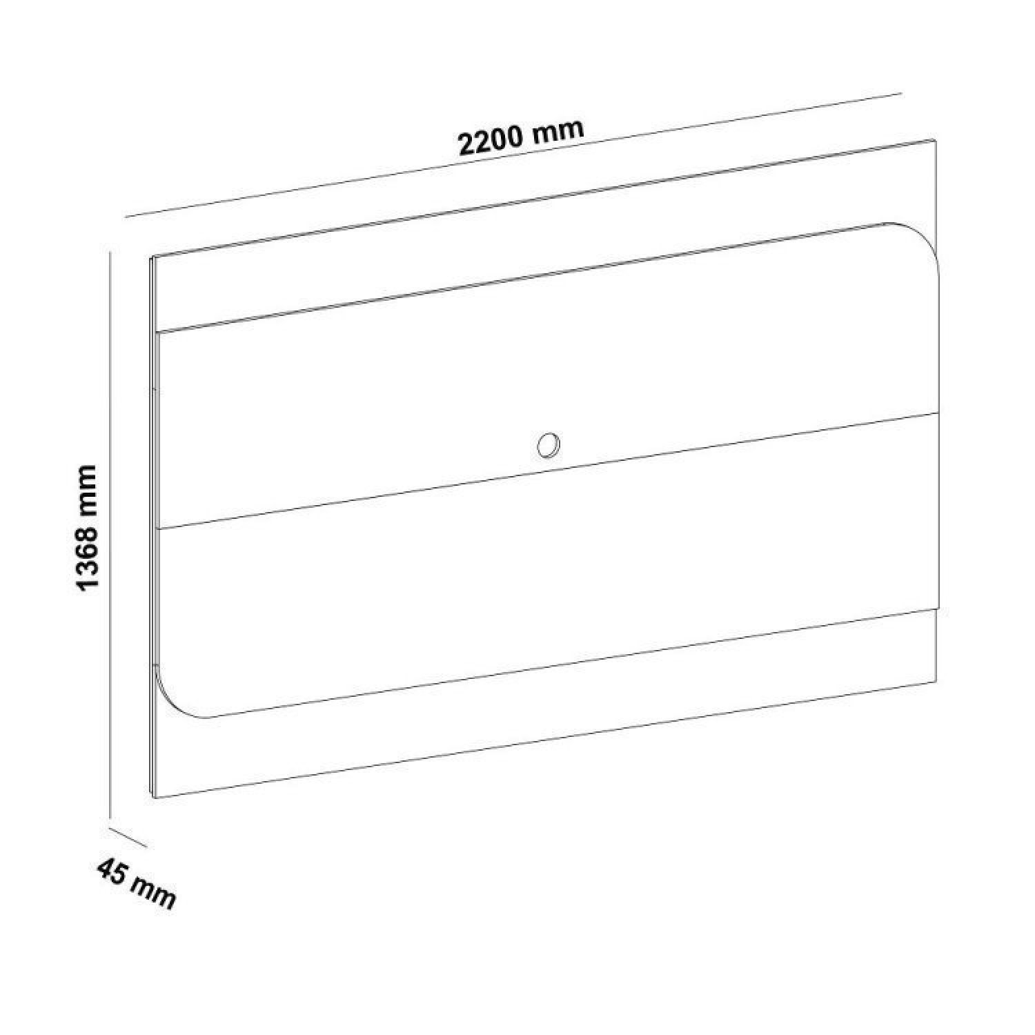 Rack com Painel para Tv até 86 Polegadas Porto - 9