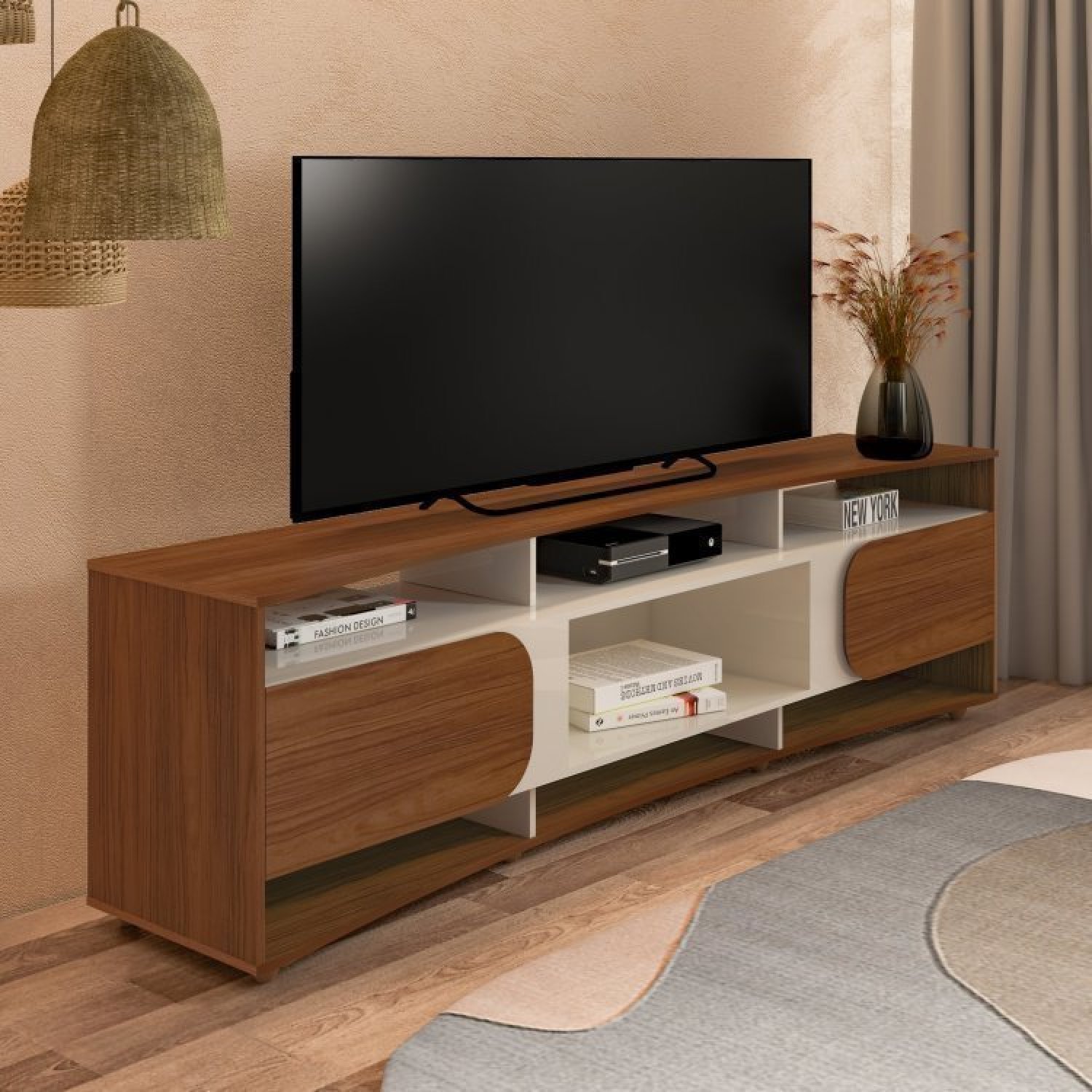 Rack com Painel para Tv até 86 Polegadas Porto - 12