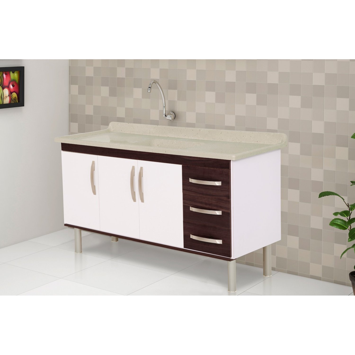 Pia Sintética para Cozinha 140cm X 55cm - 2