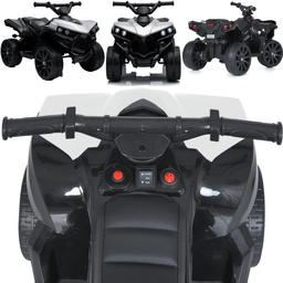 Quadriciclo Eletrico Shiny Toys Mini Atv Bambi Racer 6v Branco - 2
