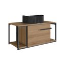 Ver imagem 2 de Gabinete Suspenso Para Banheiro 80Cm P1019 Mel Com Cuba Berlin Preta