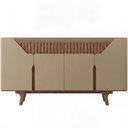 Ver imagem 2 de Aparador Buffet para Sala de Jantar 4 Portas 160cm Devon B02 Fendi Freijó - Lyam Decor