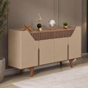 Ver imagem 1 de Aparador Buffet para Sala de Jantar 4 Portas 160cm Devon B02 Fendi Freijó - Lyam Decor
