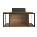 Ver imagem 3 de Gabinete Suspenso para Banheiro 80cm P1019 Mel com Cuba Ametista Preto Marrom