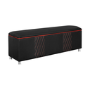 Ver imagem 3 de Baú Organizador Fighter para Quarto Gamer 140cm Corino:preto e Vermelho