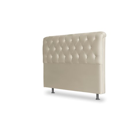 Cabeceira De Cama Box Emilia King 195cm X 118cm Suede Bege Ms Decor