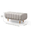 Ver imagem 3 de Recamier Alemanha 1,50M com Base Madeira Linho Sofatec