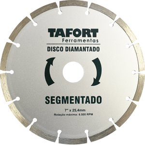 Disco Diamantado Segmentado 7 Pol (180mm x 25,4mm) - TAFORT*