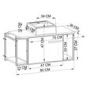 Ver mais imagens de Gabinete Suspenso para Banheiro 80cm P1019 Mel com Cuba Ametista Branca Marrom/Preto
