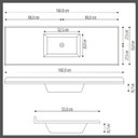 Ver imagem 3 de Pia Sintética para Cozinha 160cm X 55cm